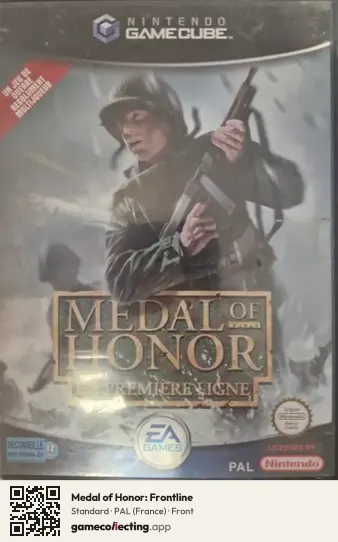 Medal of Honor: Frontline Nintendo GameCube, France box front