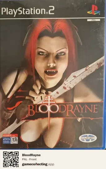 BloodRayne PlayStation 2, PAL box front