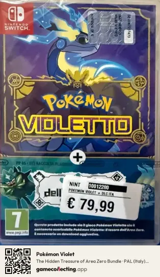 Pokémon Violet Nintendo Switch, Italy box front