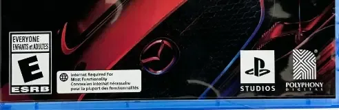 Gran Turismo 7, the ESRB box on its front