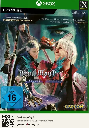Devil May Cry 5 Xbox Series X, Germany box front