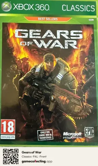 Gears of War Xbox 360, PAL box front