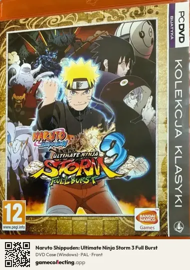 Naruto Shippuden: Ultimate Ninja Storm 3 Full Burst Computer, PAL box front