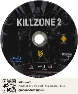 Killzone 2 PlayStation 3, Asia disc