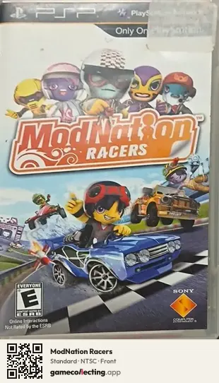 ModNation Racers PlayStation Portable, NTSC box front