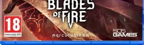 Blades of Fire, the PEGI square on its front