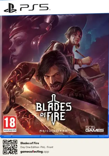 Blades of Fire PlayStation 5, PAL box front