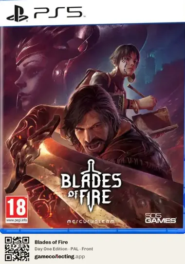 Blades of Fire PlayStation 5, PAL box front
