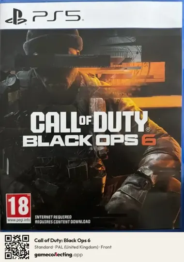 Call of Duty: Black Ops 6 PlayStation 5, United Kingdom box front