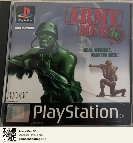 Army Men 3D PlayStation, PAL box front