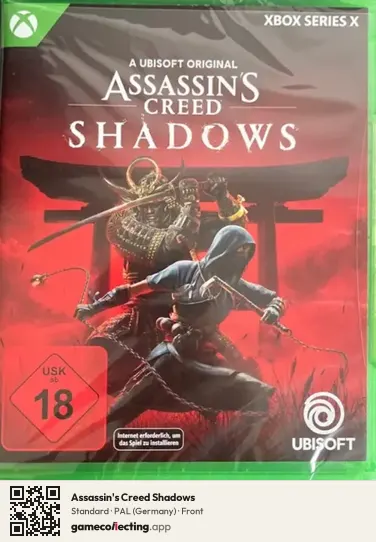 Assassin's Creed Shadows Xbox Series X, Germany box front