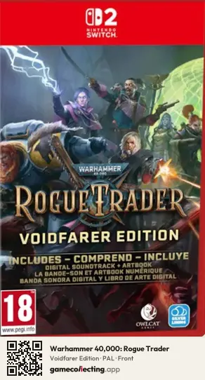 Warhammer 40,000: Rogue Trader Nintendo Switch 2, PAL box front
