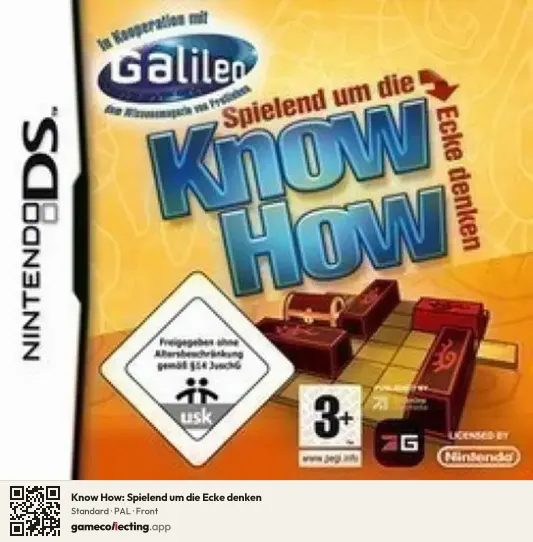 Know How: Spielend um die Ecke denken Nintendo DS, PAL box front