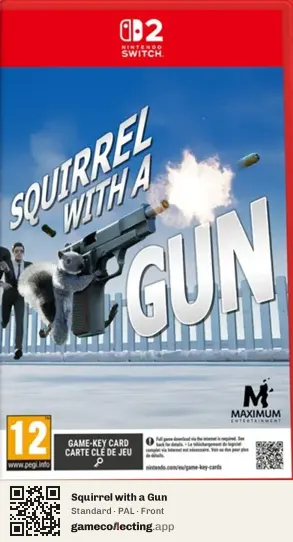 Squirrel with a Gun Nintendo Switch 2, PAL box front