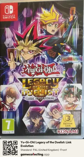 Yu-Gi-Oh! Legacy of the Duelist: Link Evolution Nintendo Switch, United Kingdom box front