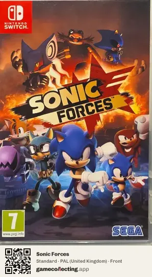 Sonic Forces Nintendo Switch, United Kingdom box front