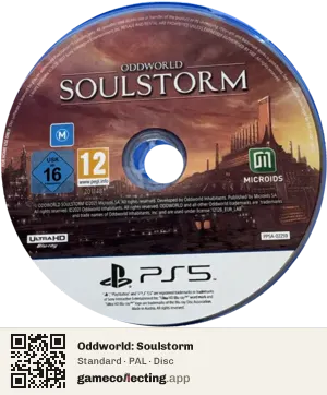 Oddworld: Soulstorm PlayStation 5, PAL disc