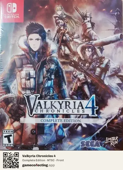 Valkyria Chronicles 4 Nintendo Switch, NTSC box front