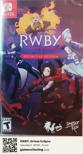 RWBY: Grimm Eclipse Nintendo Switch, NTSC box front