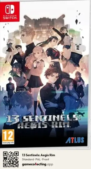 13 Sentinels: Aegis Rim Nintendo Switch, PAL box front
