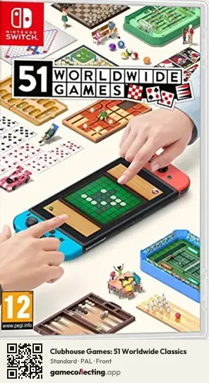 Clubhouse Games: 51 Worldwide Classics Nintendo Switch, PAL box front