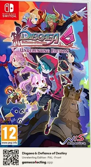 Disgaea 6: Defiance of Destiny Nintendo Switch, PAL box front