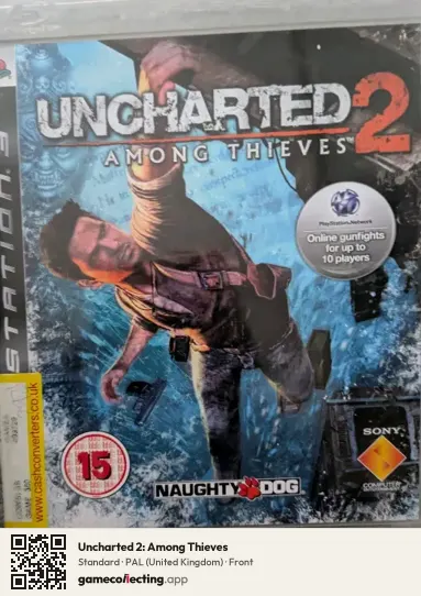 Uncharted 2: Among Thieves PlayStation 3, United Kingdom box front