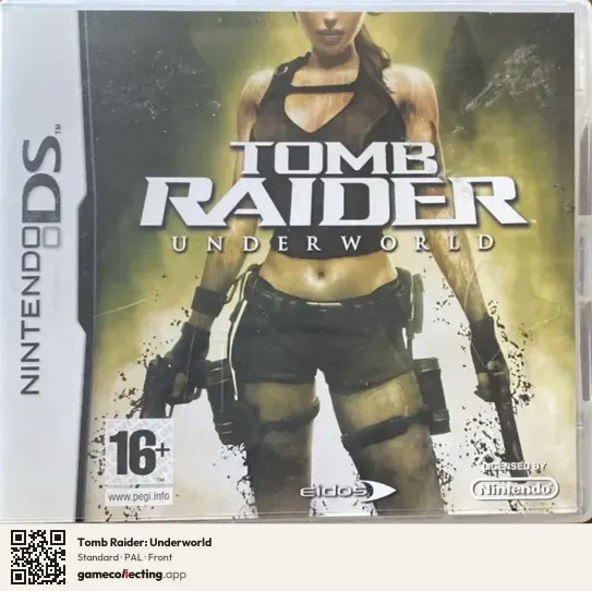 Tomb Raider: Underworld Nintendo DS, PAL box front