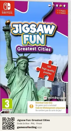Jigsaw Fun: Greatest Cities Nintendo Switch, PAL box front