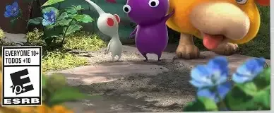 Pikmin 4, the ESRB box on its front