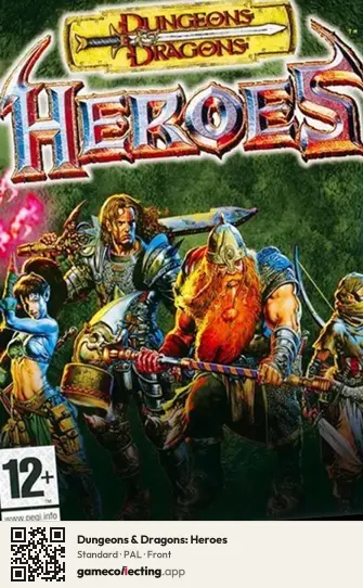 Dungeons & Dragons: Heroes Xbox, PAL box front