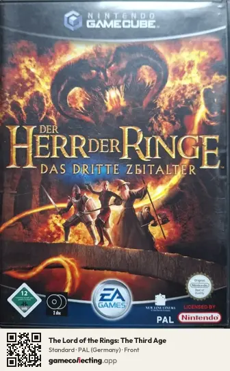The Lord of the Rings: The Third Age Nintendo GameCube, Germany box front