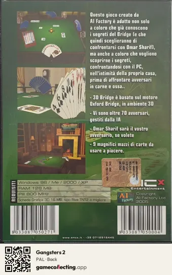Gangsters 2 Computer, PAL box back