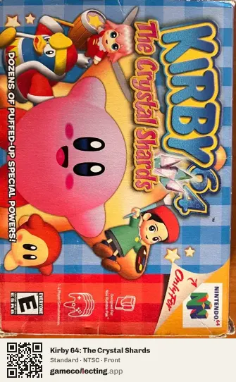 Kirby 64: The Crystal Shards Nintendo 64, NTSC box front