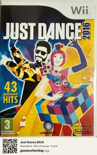 Just Dance 2016 Nintendo Wii, France box front