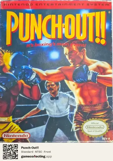 Punch-Out!! Nintendo Entertainment System, NTSC box front