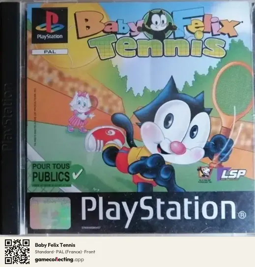 Baby Felix Tennis PlayStation, France box front