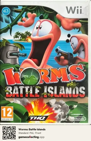 Worms: Battle Islands Nintendo Wii, PAL box front