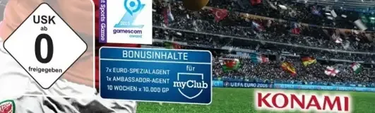 Pro Evolution Soccer 2016: UEFA Euro 2016, the USK square on its front
