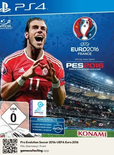 Pro Evolution Soccer 2016: UEFA Euro 2016 PlayStation 4, Germany box front