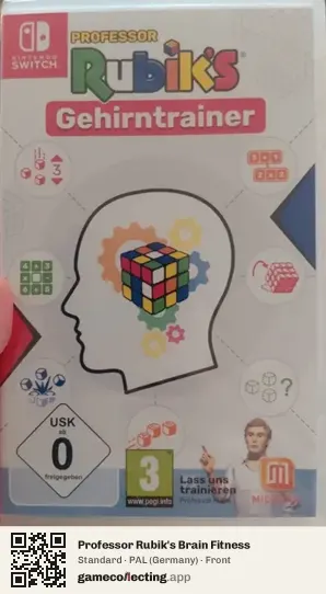 Professor Rubik's Brain Fitness Nintendo Switch, Germany box front