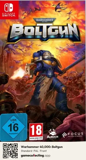 Warhammer 40,000: Boltgun Nintendo Switch, PAL box front