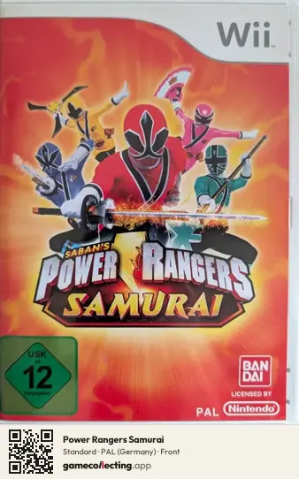 Power Rangers Samurai Nintendo Wii, Germany box front