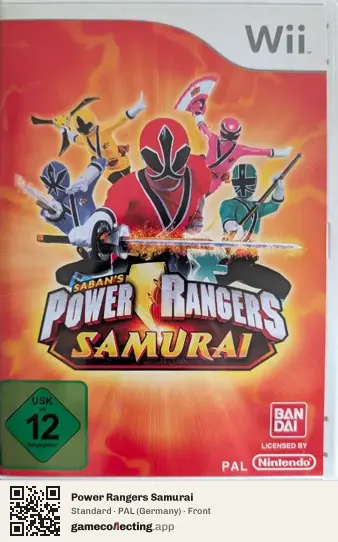 Power Rangers Samurai Nintendo Wii, Germany box front