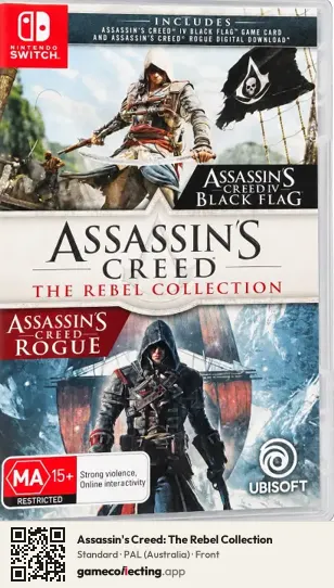 Assassin's Creed: The Rebel Collection Nintendo Switch, Australia box front