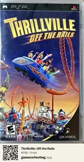 Thrillville: Off the Rails PlayStation Portable, NTSC box front