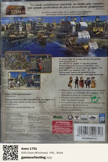 Anno 1701 Computer, PAL box back