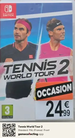 Tennis World Tour 2 Nintendo Switch, France box front