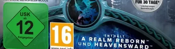 Final Fantasy XIV Online: The Complete Edition, the USK square on its front