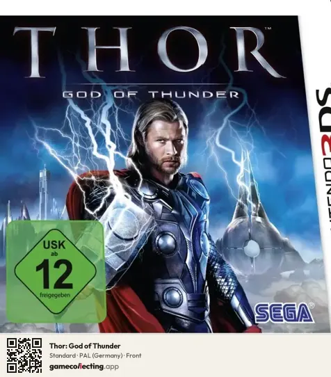 Thor: God of Thunder Nintendo 3DS, Germany box front